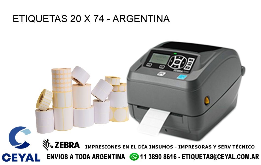 ETIQUETAS 20 x 74 - ARGENTINA