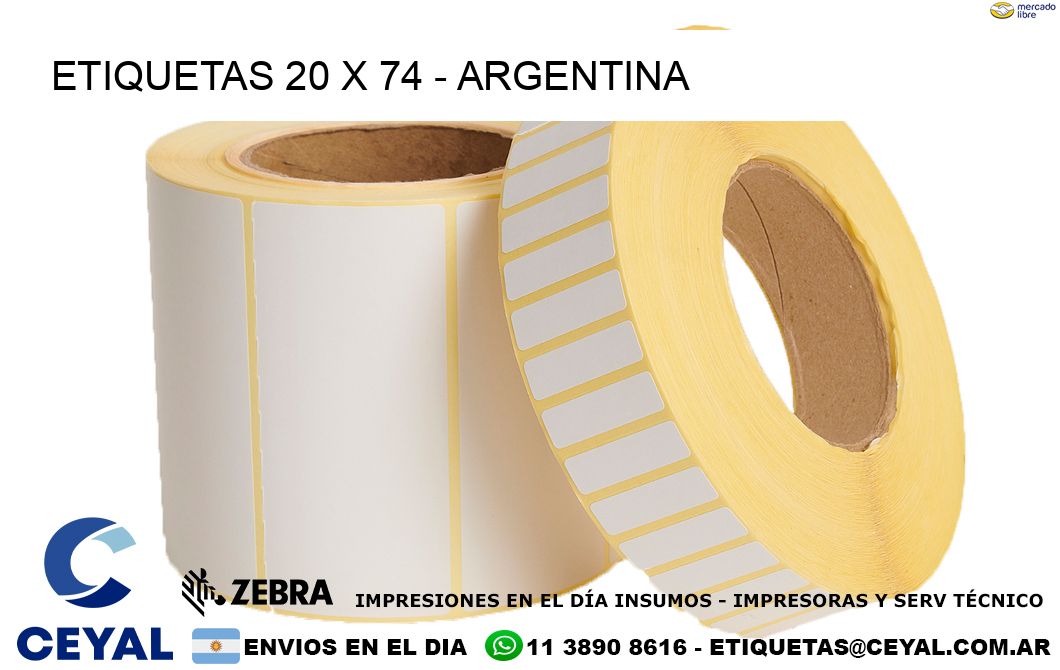 ETIQUETAS 20 x 74 – ARGENTINA