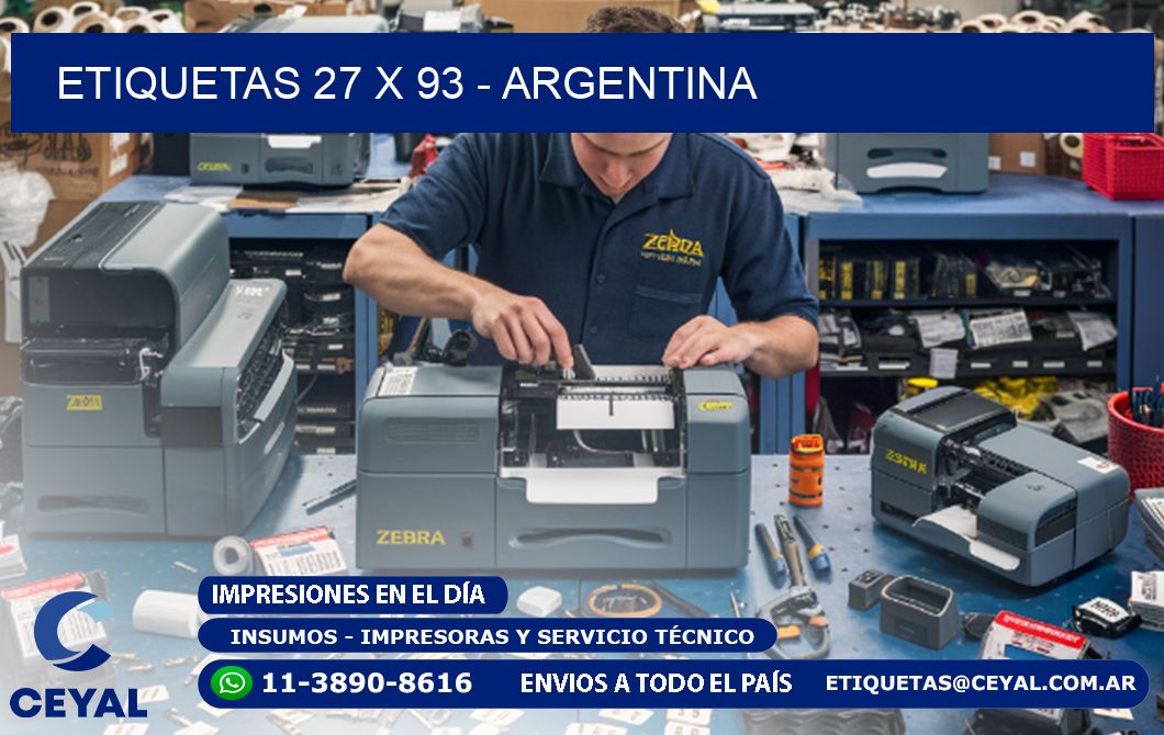 ETIQUETAS 27 x 93 - ARGENTINA