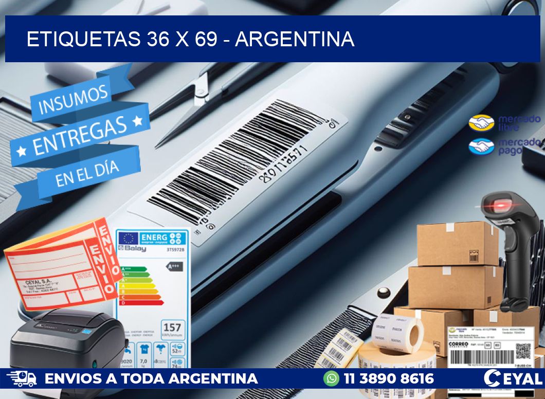 ETIQUETAS 36 x 69 - ARGENTINA