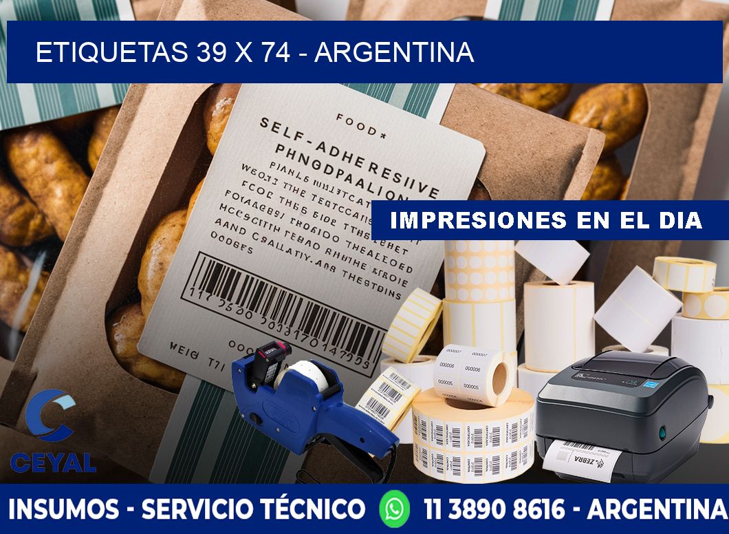 ETIQUETAS 39 x 74 - ARGENTINA