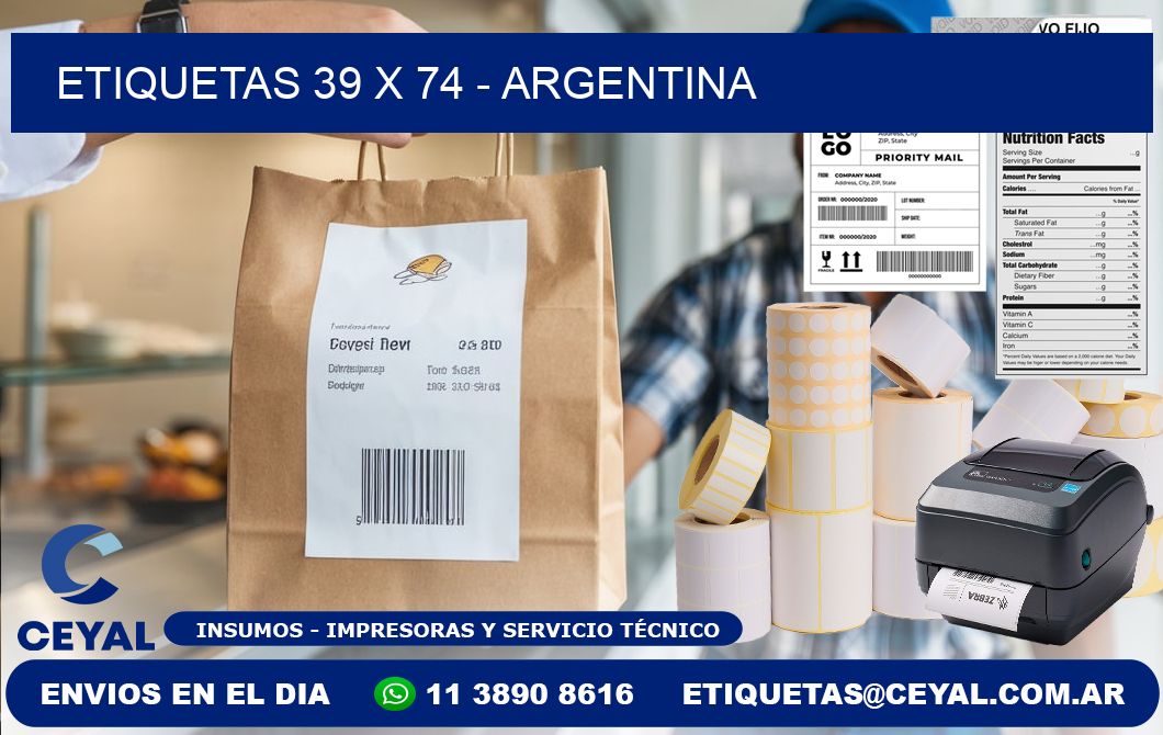 ETIQUETAS 39 x 74 - ARGENTINA