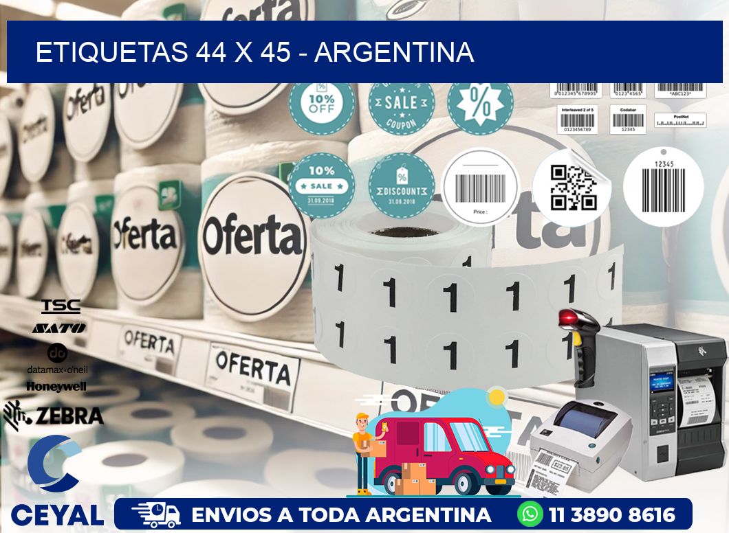 ETIQUETAS 44 x 45 - ARGENTINA