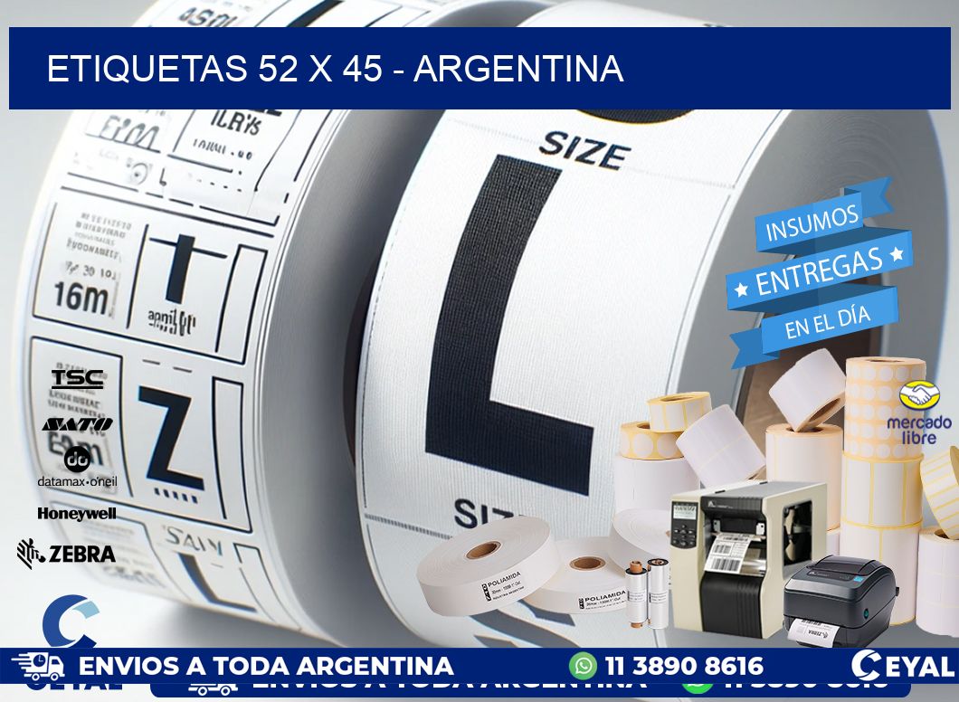 ETIQUETAS 52 x 45 - ARGENTINA