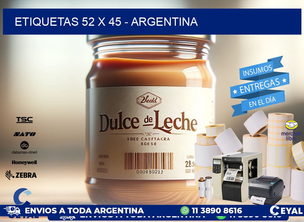 ETIQUETAS 52 x 45 - ARGENTINA