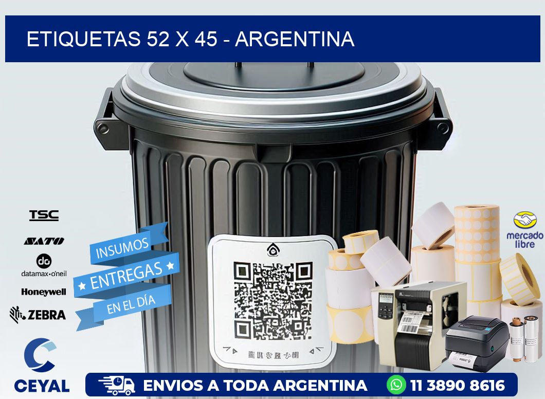 ETIQUETAS 52 x 45 - ARGENTINA
