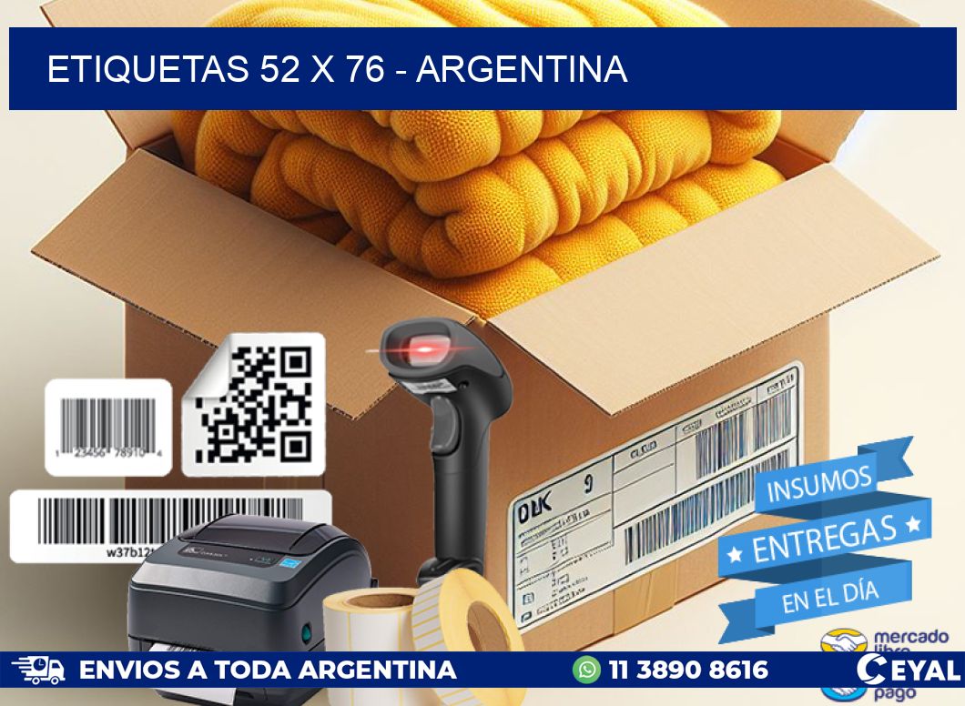 ETIQUETAS 52 x 76 - ARGENTINA