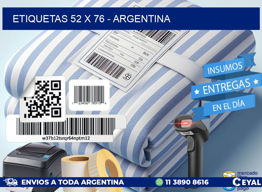ETIQUETAS 52 x 76 - ARGENTINA