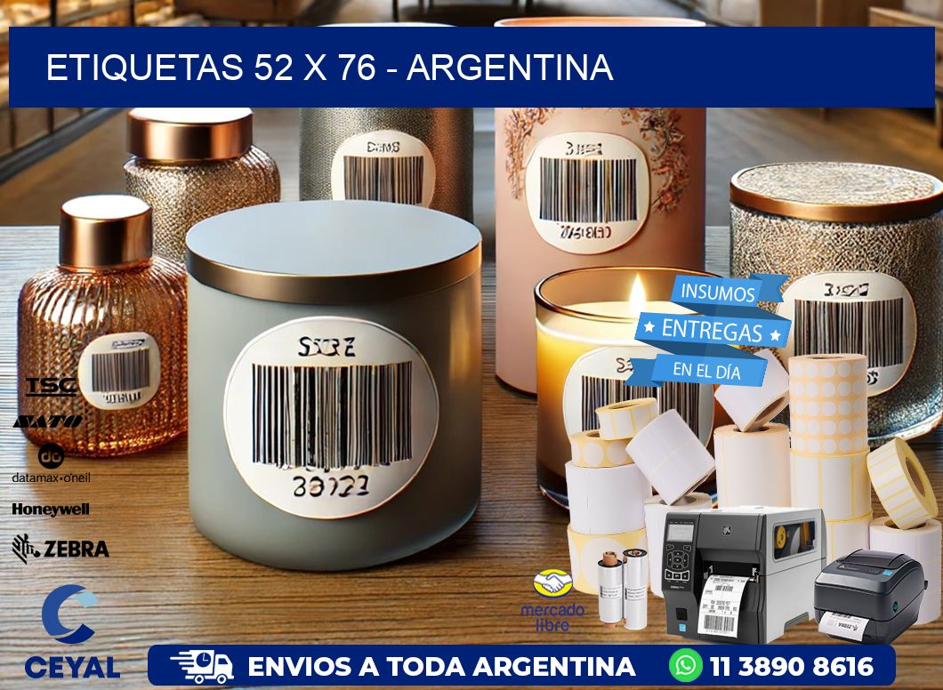 ETIQUETAS 52 x 76 - ARGENTINA