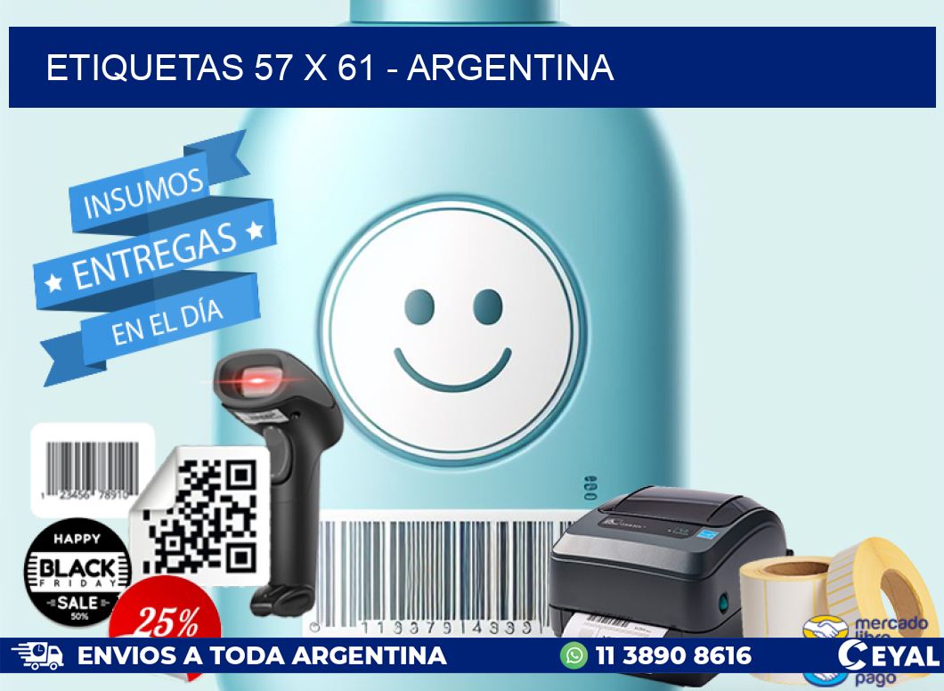 ETIQUETAS 57 x 61 - ARGENTINA