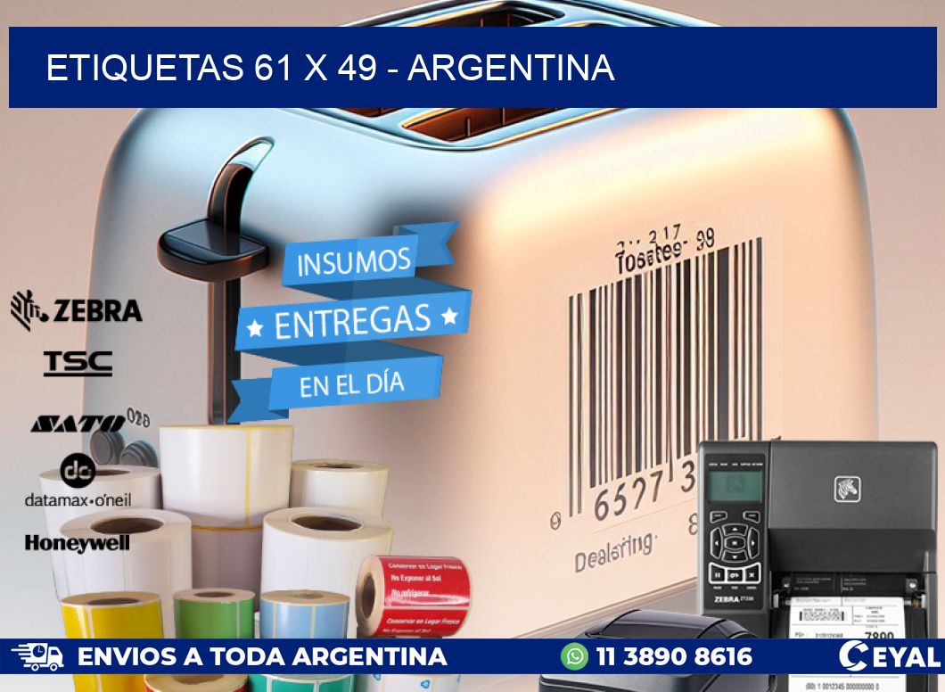 ETIQUETAS 61 x 49 - ARGENTINA