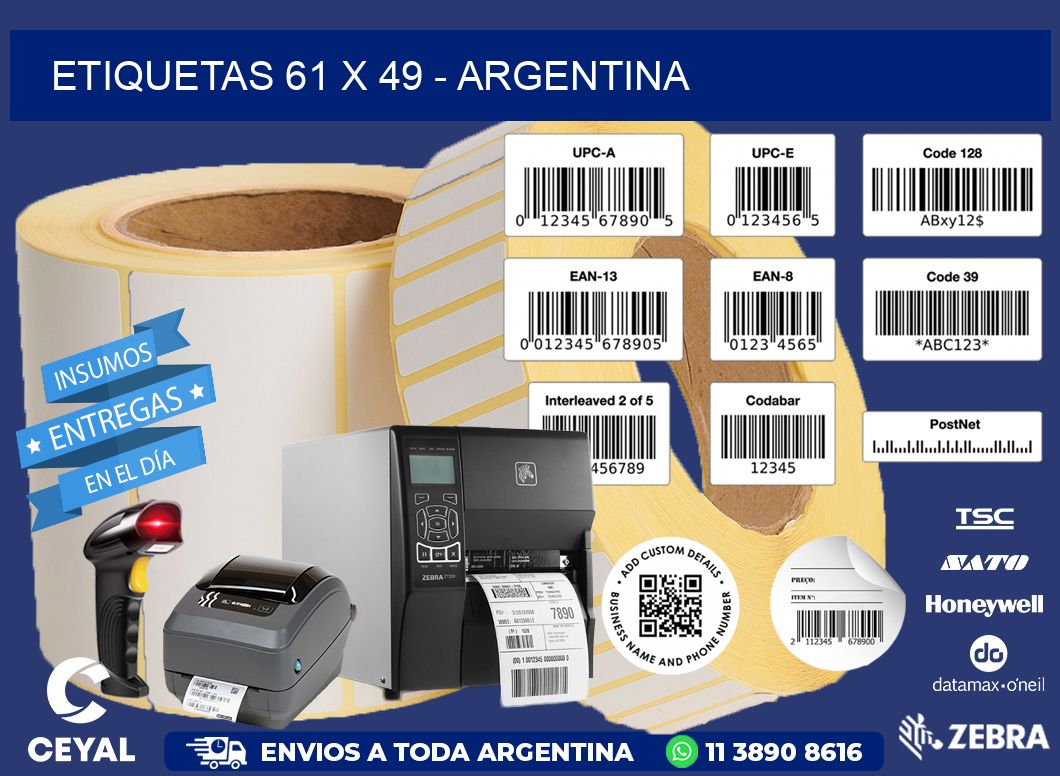 ETIQUETAS 61 x 49 - ARGENTINA