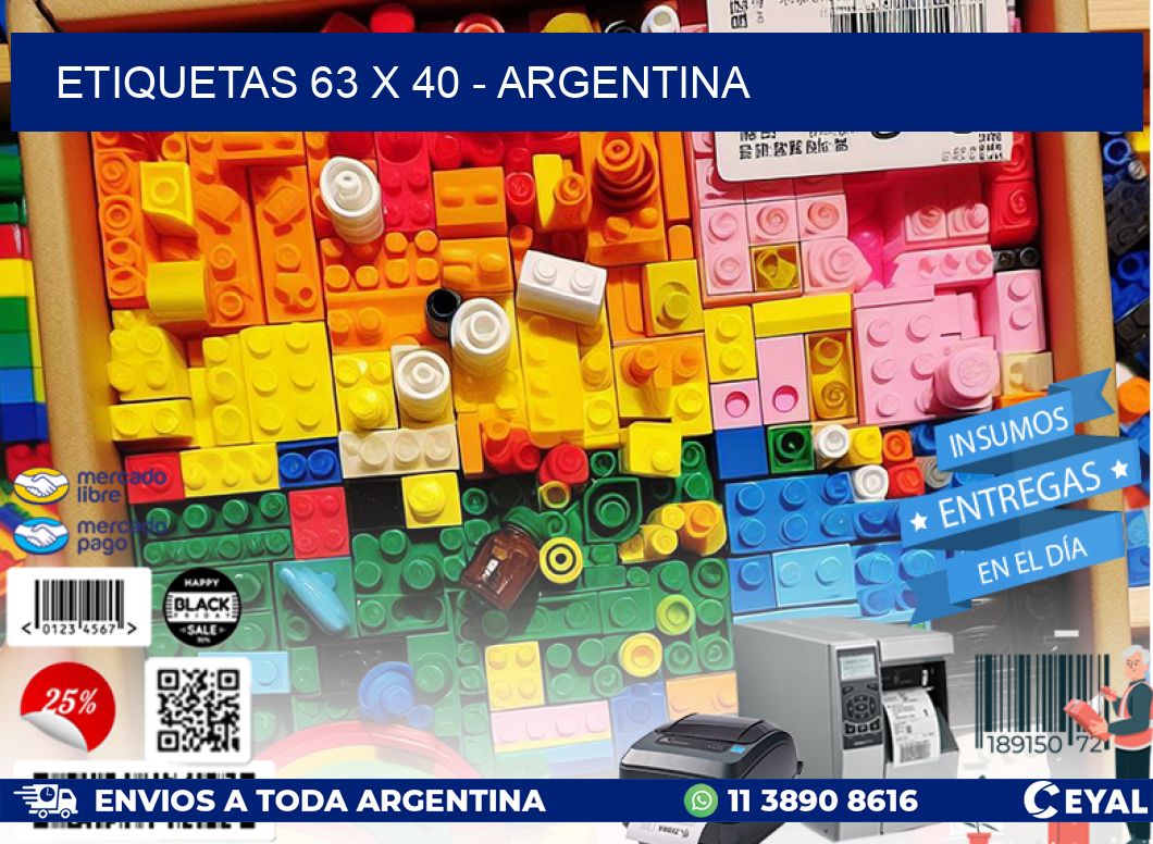 ETIQUETAS 63 x 40 - ARGENTINA