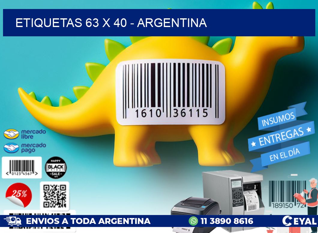 ETIQUETAS 63 x 40 - ARGENTINA