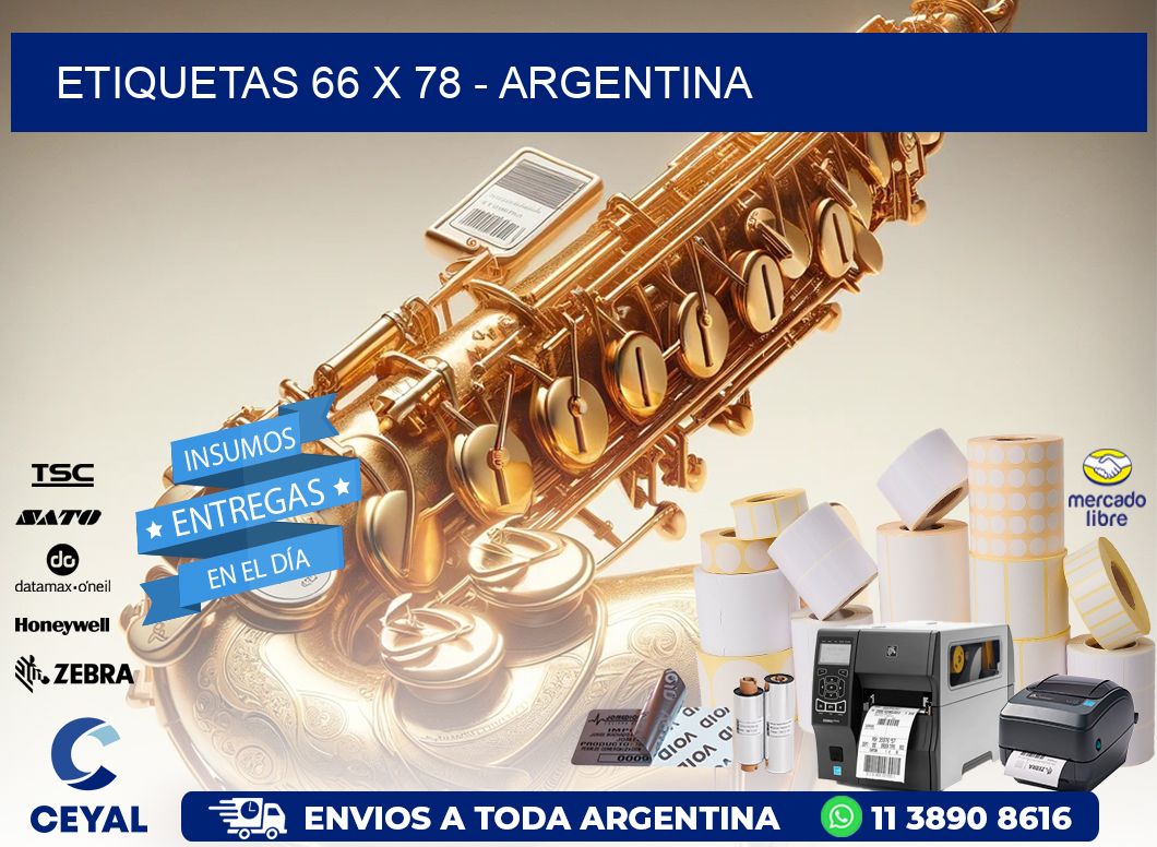 ETIQUETAS 66 x 78 - ARGENTINA