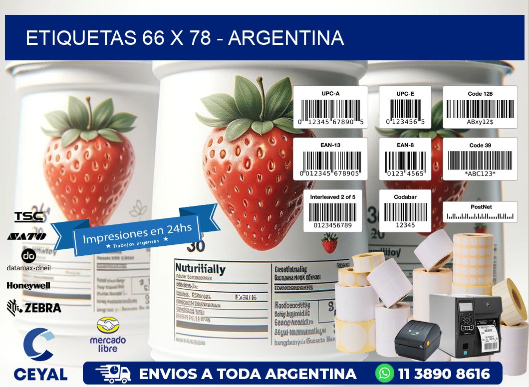 ETIQUETAS 66 x 78 - ARGENTINA