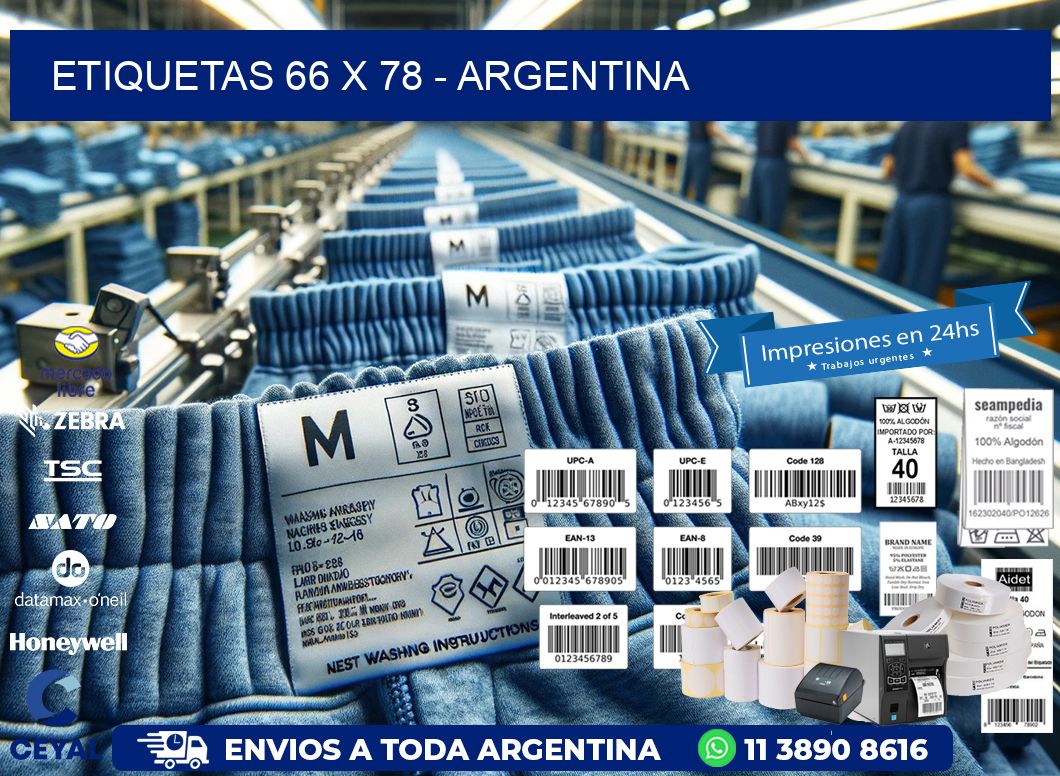 ETIQUETAS 66 x 78 - ARGENTINA