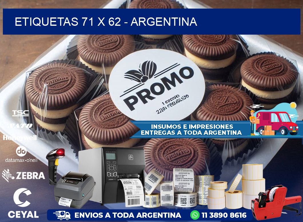 ETIQUETAS 71 x 62 - ARGENTINA
