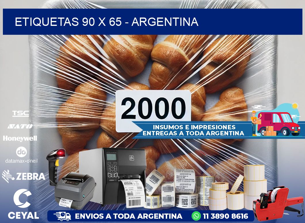 ETIQUETAS 90 x 65 - ARGENTINA