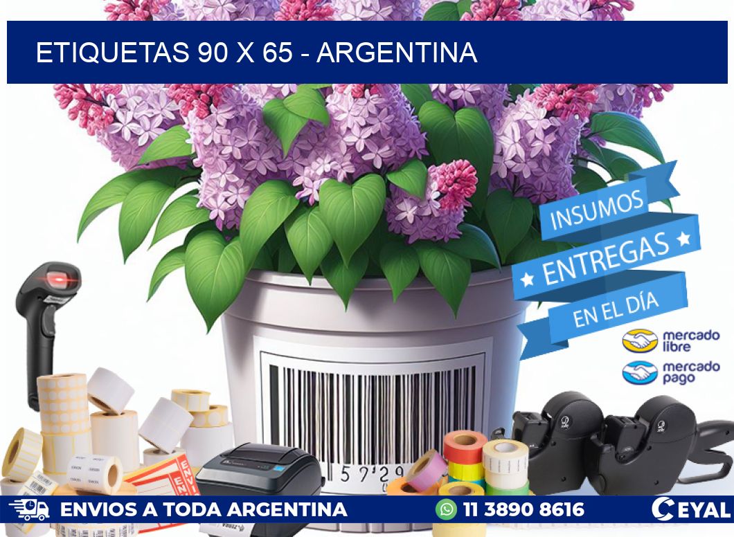 ETIQUETAS 90 x 65 - ARGENTINA