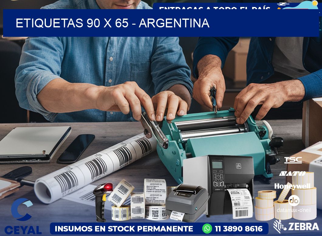 ETIQUETAS 90 x 65 - ARGENTINA