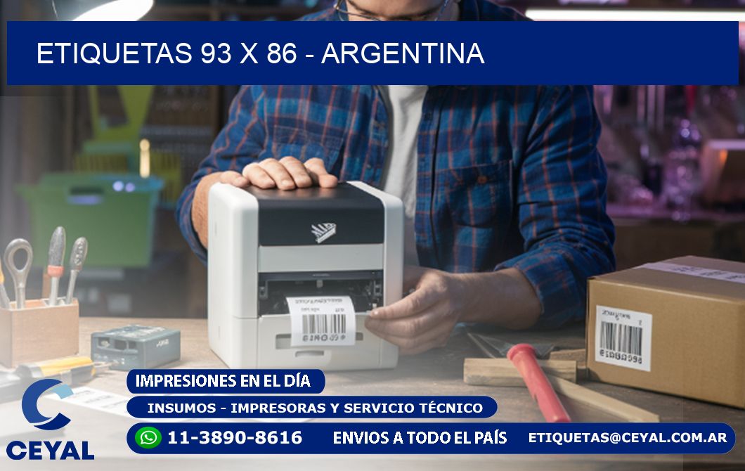 ETIQUETAS 93 x 86 - ARGENTINA