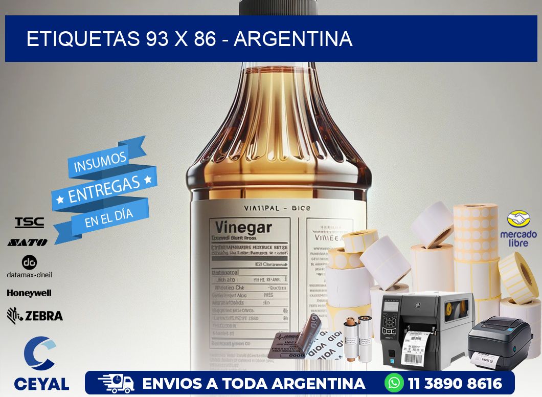ETIQUETAS 93 x 86 - ARGENTINA