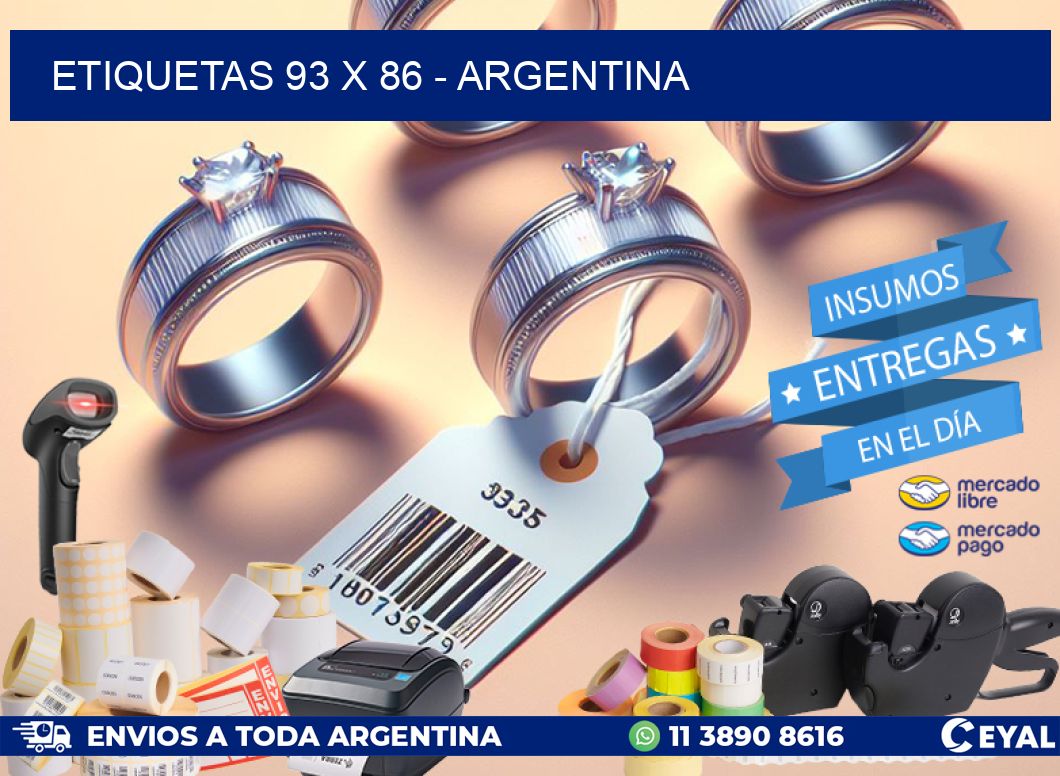 ETIQUETAS 93 x 86 - ARGENTINA