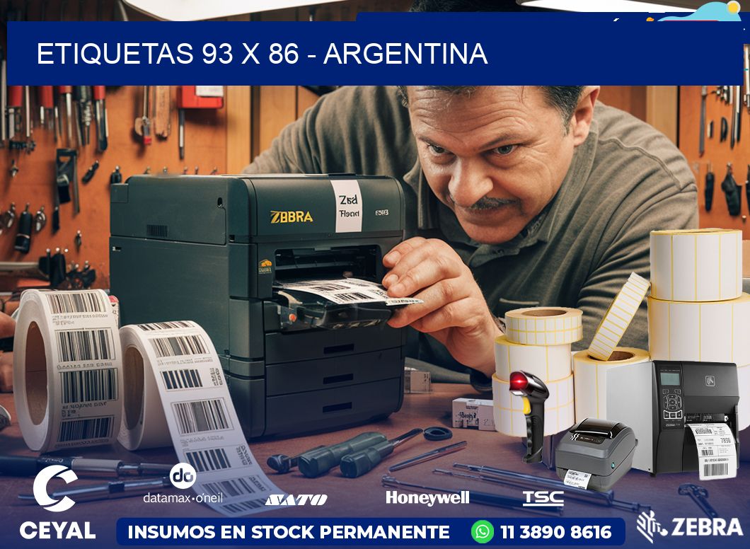 ETIQUETAS 93 x 86 - ARGENTINA