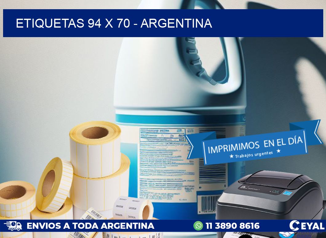 ETIQUETAS 94 x 70 - ARGENTINA