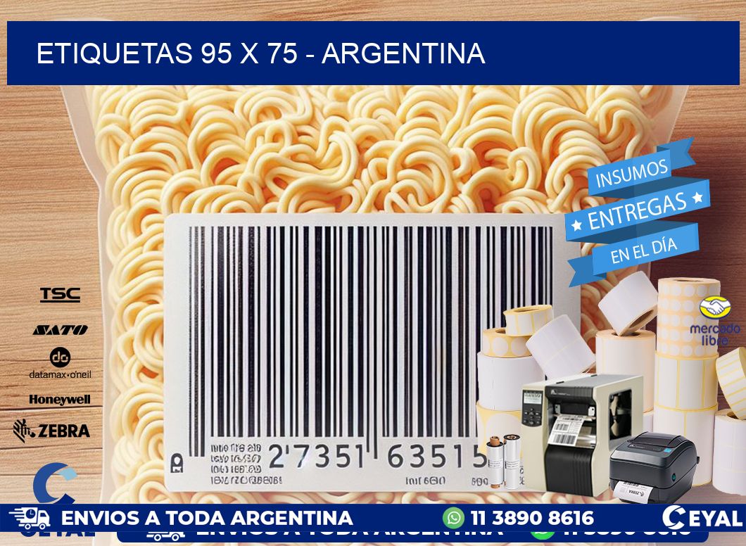 ETIQUETAS 95 x 75 - ARGENTINA
