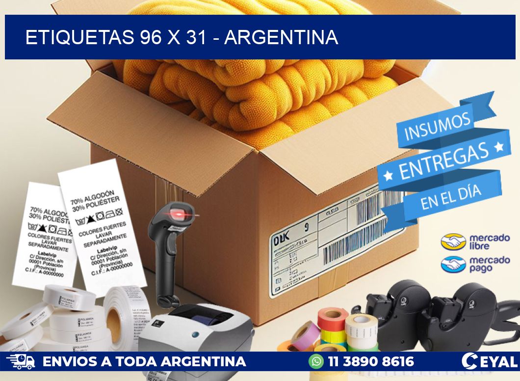 ETIQUETAS 96 x 31 – ARGENTINA