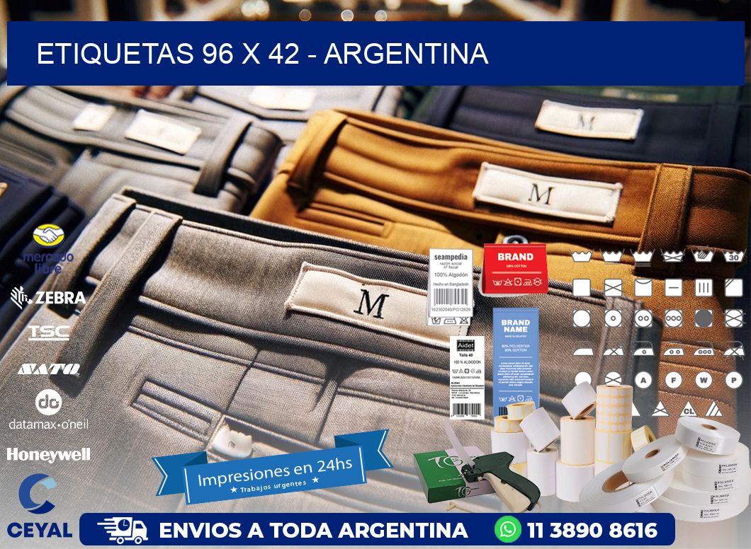 ETIQUETAS 96 x 42 - ARGENTINA