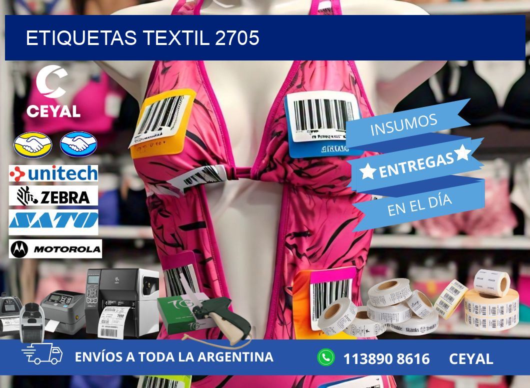 ETIQUETAS TEXTIL 2705