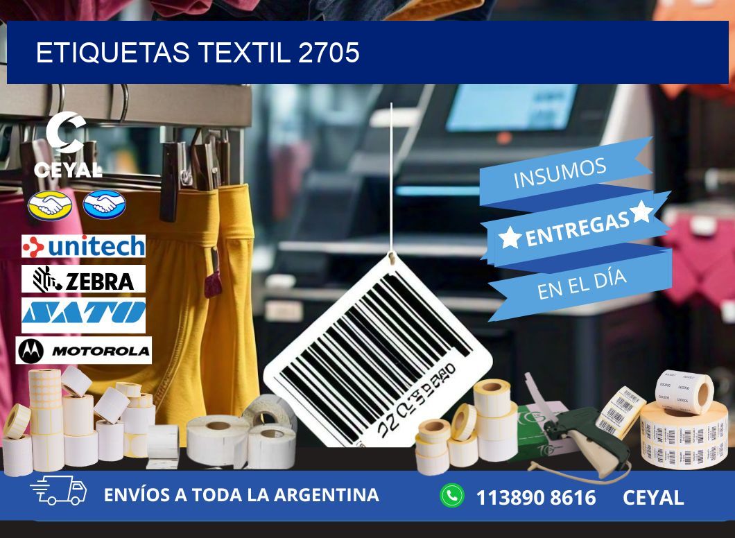 ETIQUETAS TEXTIL 2705