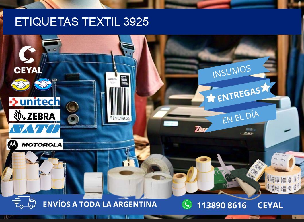 ETIQUETAS TEXTIL 3925