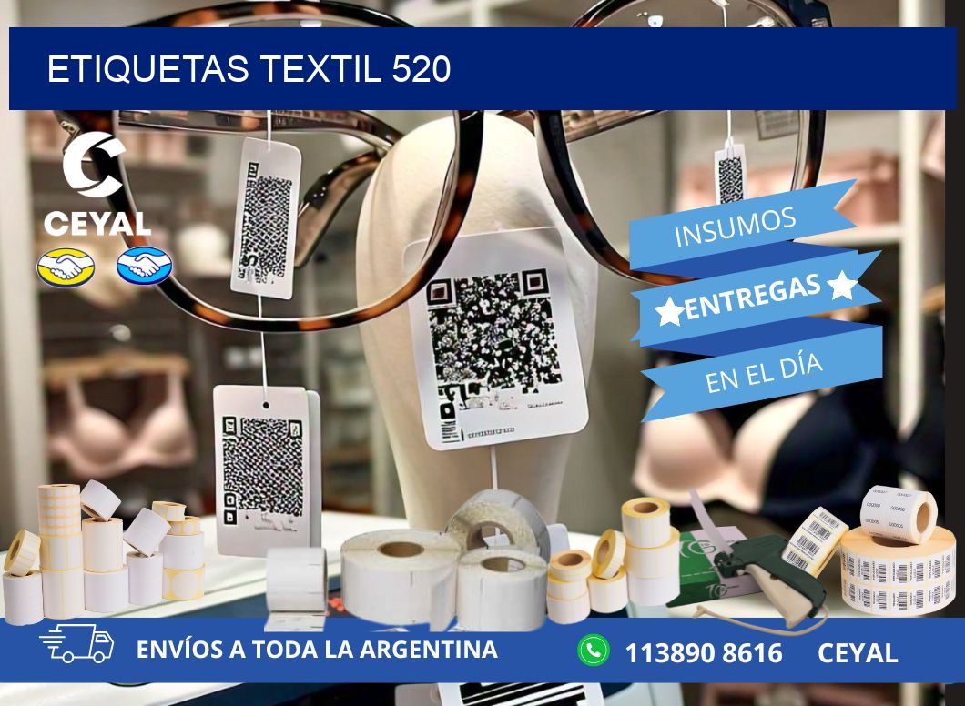 ETIQUETAS TEXTIL 520