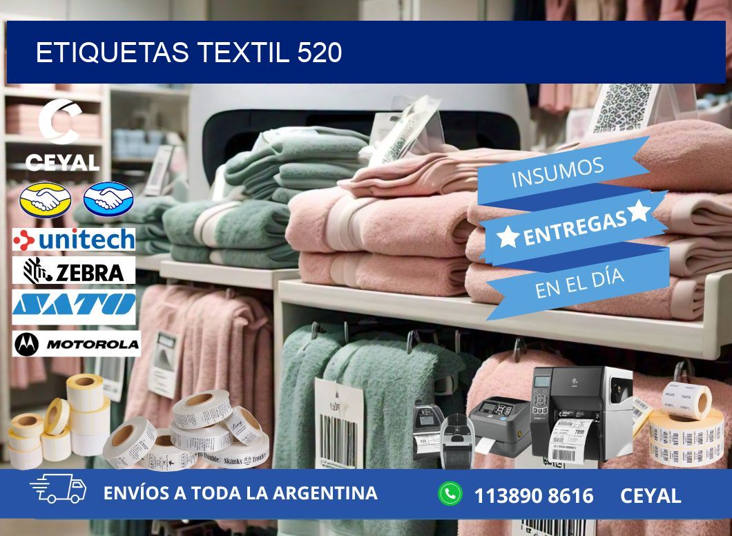ETIQUETAS TEXTIL 520