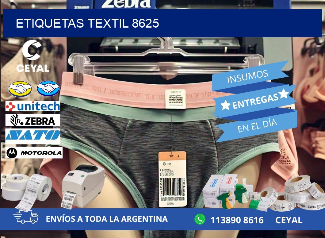 ETIQUETAS TEXTIL 8625