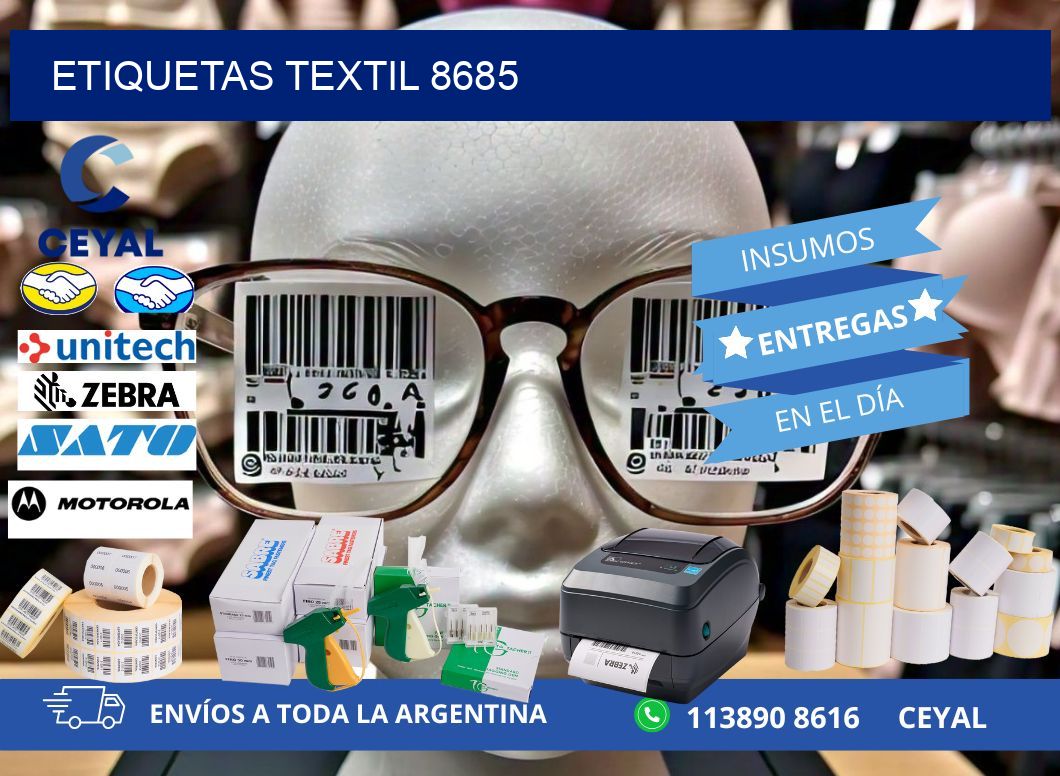 ETIQUETAS TEXTIL 8685