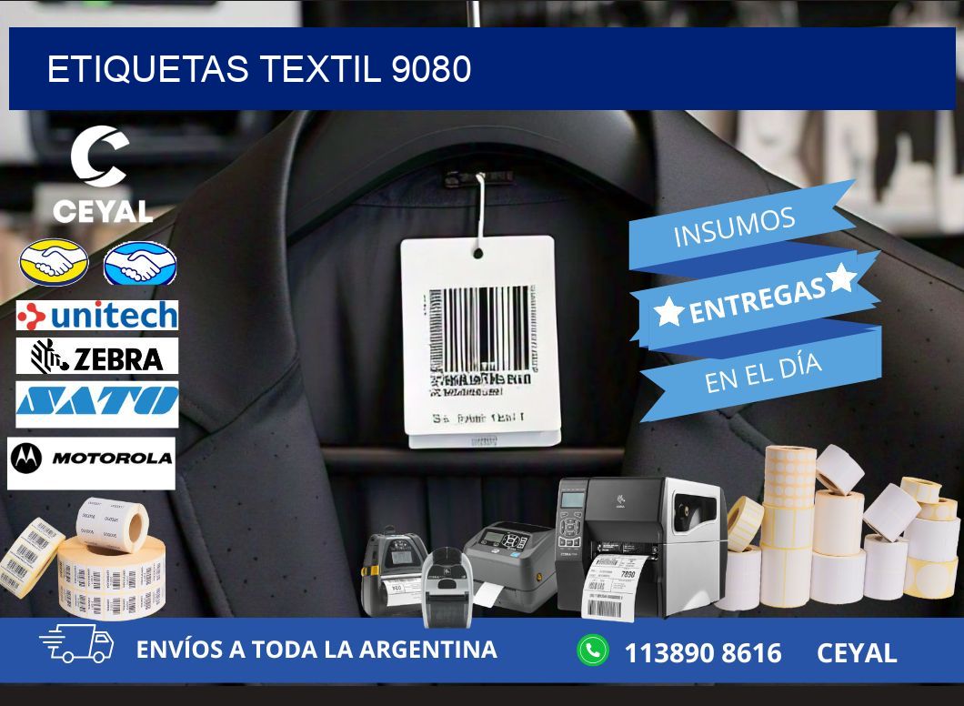 ETIQUETAS TEXTIL 9080