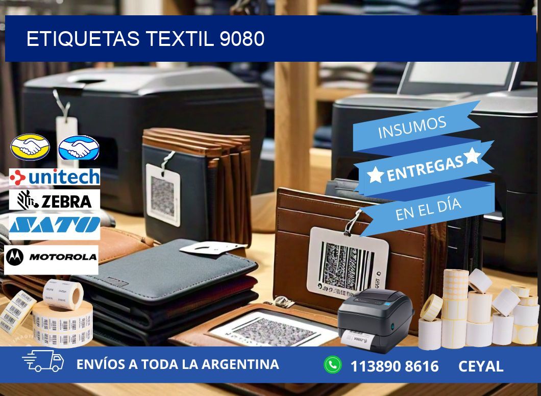 ETIQUETAS TEXTIL 9080