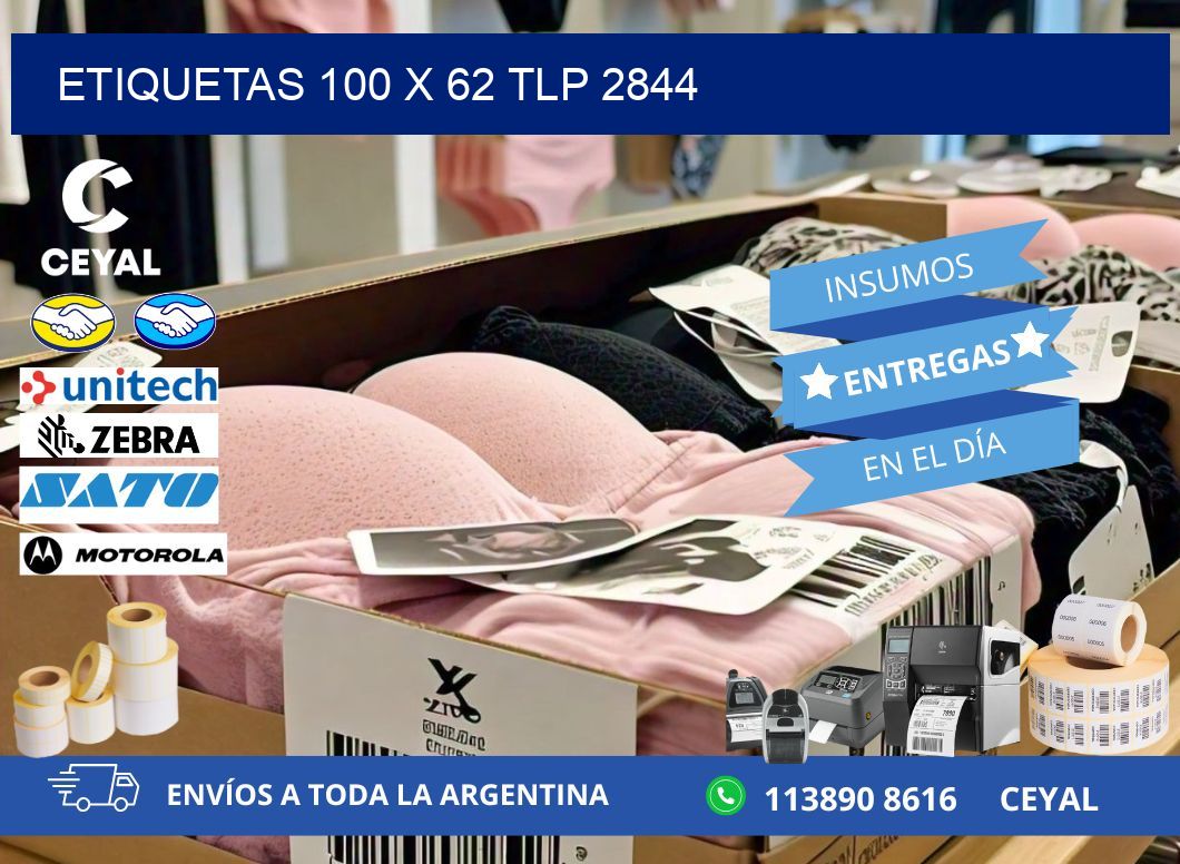 ETIQUETAS 100 x 62 TLP 2844