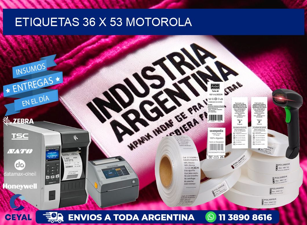 ETIQUETAS 36 x 53 MOTOROLA