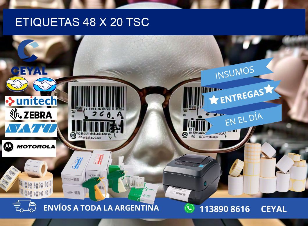 ETIQUETAS 48 x 20 TSC
