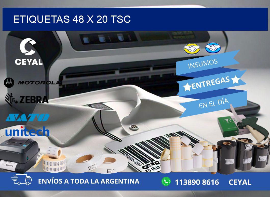 ETIQUETAS 48 x 20 TSC