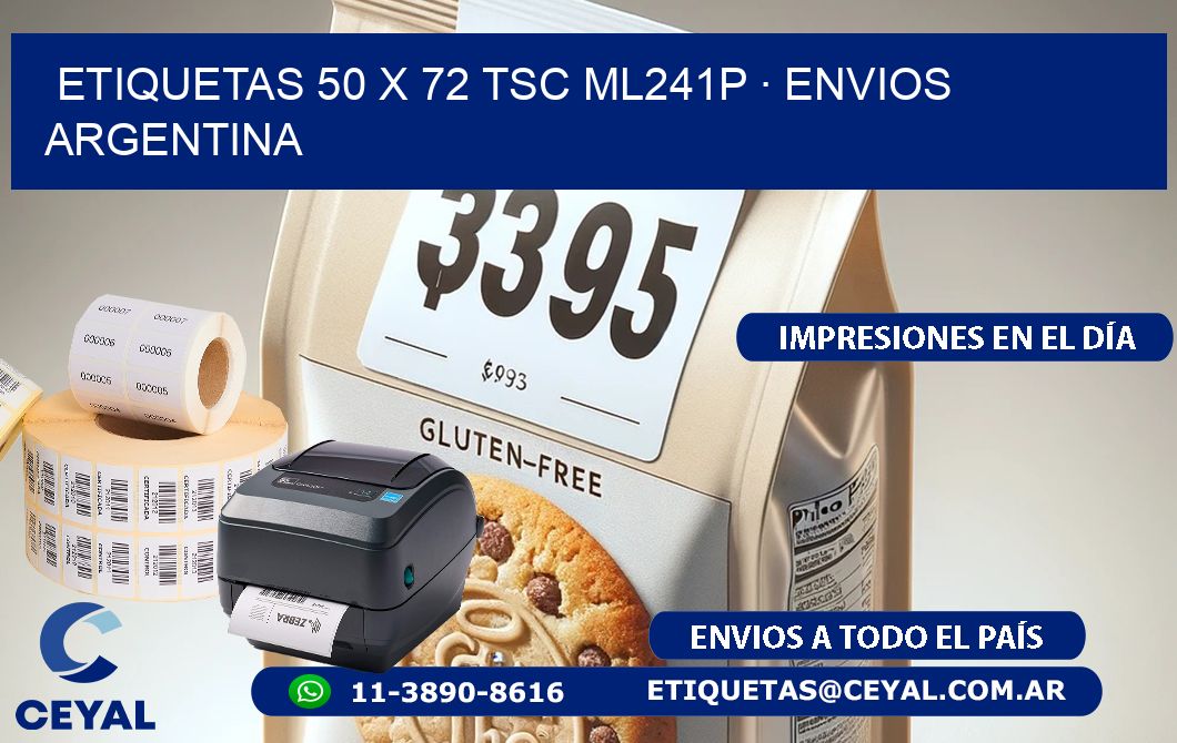 ETIQUETAS 50 x 72 TSC ML241P · ENVIOS ARGENTINA