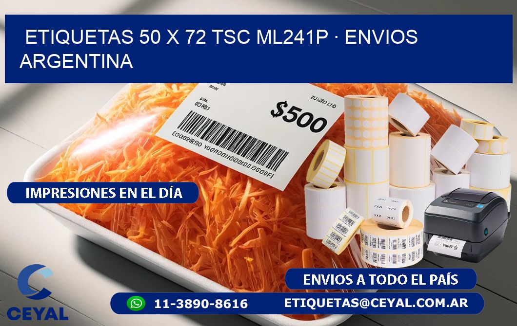 ETIQUETAS 50 x 72 TSC ML241P · ENVIOS ARGENTINA