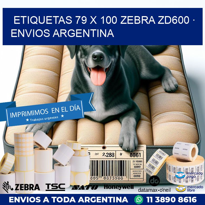 ETIQUETAS 79 x 100 ZEBRA ZD600 · ENVIOS ARGENTINA