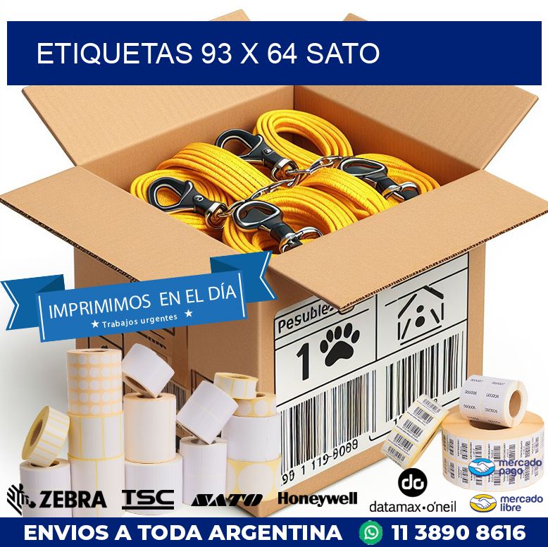 ETIQUETAS 93 x 64 SATO
